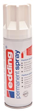 Edding Permanent Spray 5200, 200 ml verkeerswit mat