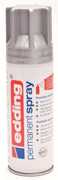 Edding permanent spray 5200, 200 ml zilver mat