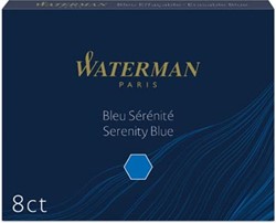 Waterman inktpatronen Standard blauw Florida pak van 8 stuks