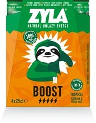 Spa Zyla energiedrank Boost tropical blik van 25 cl pak van 4 stuks