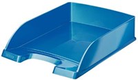 Brievenbakje Leitz Plus 5226 WOW blauw A4 stapelbaar 36 x 7 cm