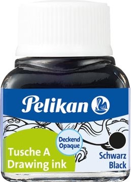 Pelikan Oost-Indische inkt zwart flesje van 10 ml