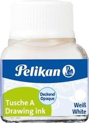 Pelikan Oost-Indische inkt wit flesje van 10 ml