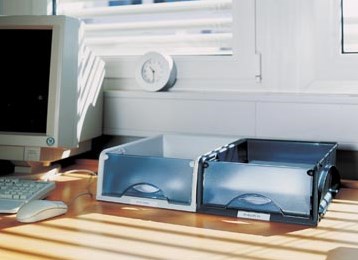 Brievenbak Leitz Sorty zwart A4 stapelbaar-2