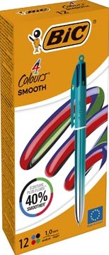 BIC Colours Smooth Gradiant 4-kleurenbalpen, medium, groen