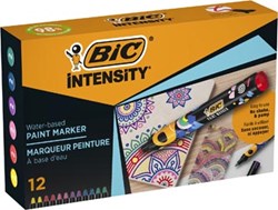 BIC Intensity paintmarker, geassorteerde kleuren, set van 12 stuks