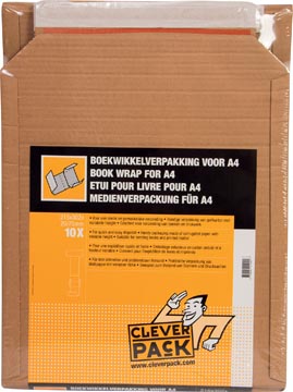 Wikkelverpakking A4  215 x 305 x 20 / 80mm  Cleverpack pak van 10 stuks-3