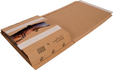 Boekverpakking 275 x 335 x 20 / 80 Cleverpack uit golfkarton pak van 10 stuks