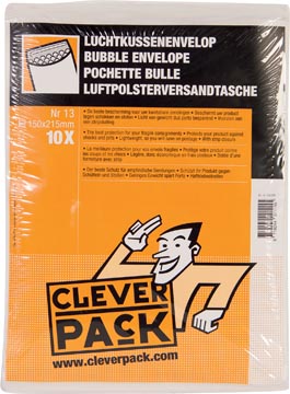 Luchtkussen enveloppen CleverPack  nr13 170x225mm wit 10stuks