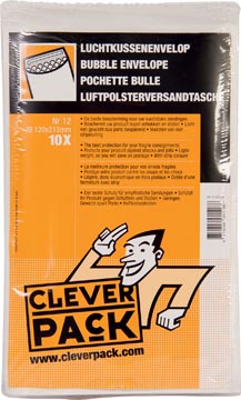Envelop Cleverpack Luchtkussen nr. 12 120x215 mm wit 10st