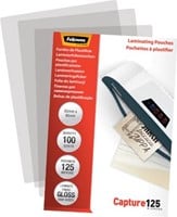 Lamineerhoes 65 x 95 mm 125 micron Fellowes pak van 100 Fellowes-3