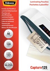 Lamineerhoes A6 2x 125 micron Fellowes 100 stuks