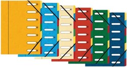 Exacompta voorordner Harmonika Met 7 vakken, geassorteerde kleuren