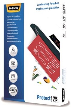 Lamineerhoezen A4 Fellowes Protect 2x 175 micron2 x 175 micron pak van 100 stuks-2