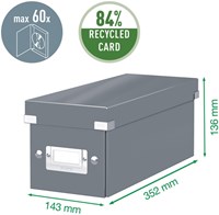 Leitz Opbergdoos CD Wow Click & Store wit-5