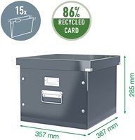 Hangmappendoos Click & Store zwart Leitz-4