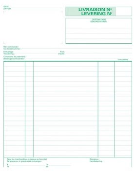 Exacompta leveringen 21 x 18 cm tweetalig tripli 50 x 3 vel