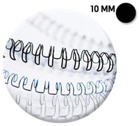 Metalen bindringen Fellowes 10 mm zwart doos van 100 stuks