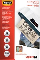 Plastificeerfolie zelfklevend A4 250 micron Fellowes Capture