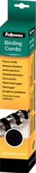 Inbindringen plastic Fellowes  pak van 25 stuks 6 mm zwart