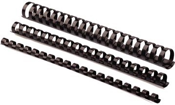 Bindruggen plastic Fellowes pak van 100 stuks 10 mm zwart