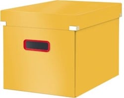 Opbergdoos met deksel Leitz Cosy Click & Store geel