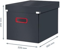 Leitz Cosy Click & Store kubus grote opbergdoos grijs-2