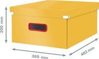 Leitz Cosy Click & Store grote opbergdoos geel-2