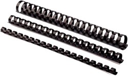Inbindruggen plastic Fellowes  pak van 50 stuks 38 mm zwart