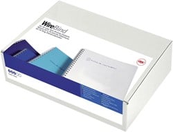 Bindringen metaal GBC Wire-O 9,5 mm wit doos 100 stuks