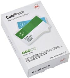 Lamineerhoes GBC keycard 64x99mm 2x125micron 100stuks