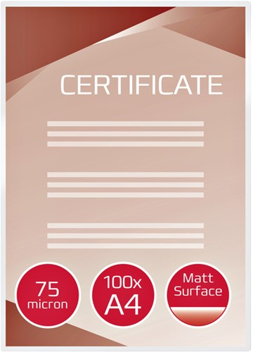 Mat lamineerfolie A4 2 x 75 micron GBC-2