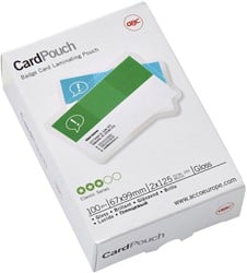 Lamineerhoezen voor badge 67 x 99 mm 2x 125 micron GBC