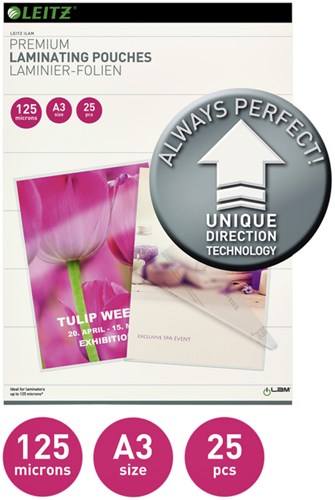 Lamineerhoezen A3Leitz ILAM 2x125micron 25stuks-2