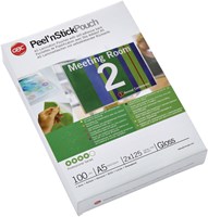 Zelfklevende lamineerhoezen A5 GBC Peel'n Stick 2 x 125 micron 100 stuks