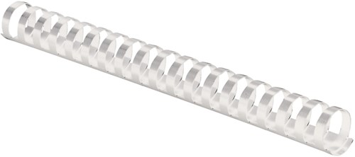 Plastic bindruggen Fellowes pak van 100 stuks 19 mm wit-2
