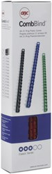 Plastic bindringen GBC Combbind 16 mm doos van 100 blauw