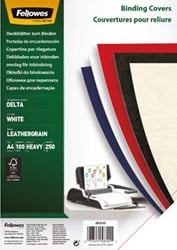 Schutblad Fellowes A4 250 micron pak van 100 stuks wit