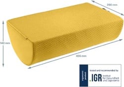 Leitz Ergo Cosy voetensteun geel