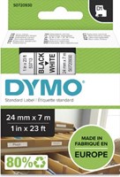 Dymo D1 tape 53713 24mm zwart op wit
