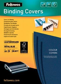 Schutblad Fellowes A4 250 micron pak van 25 stuks blauw