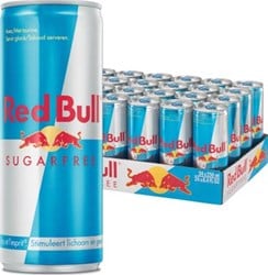 Red bull energiedrank sugarfree 25cl pak van 24 stuks