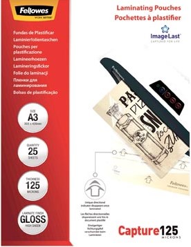Lamineerhoes A3 250 micron (2 x 125) 25 stuks Fellowes