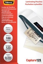 Lamineervellen 60 x 90 mm 250 micron 2x125 pak van 100 stuks Fellowes