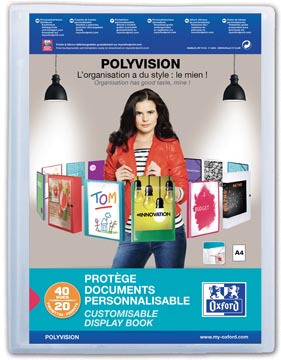 Elba showalbum Polyvision 20 tassen, transparant