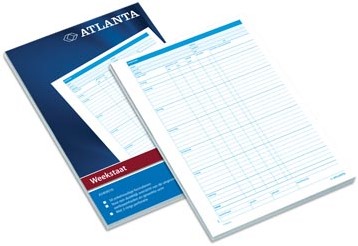 Weekstaat formulier Atlanta A4