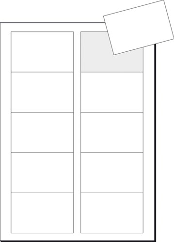Visitekaart Sigel 3C 210 Grs 85X55 Mm Wit-2