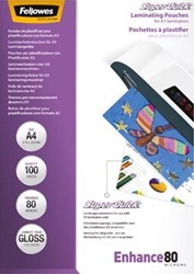 Lamineerhoes A4 Super Quick Fellowes 160 micron (2x80) 100 stuks