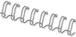 Bindringen metaal Fellowes stuks 6 mm zilver doos van 100 stuks