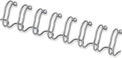 Bindringen metaal Fellowes 8 mm zilver doos van 100 stuks